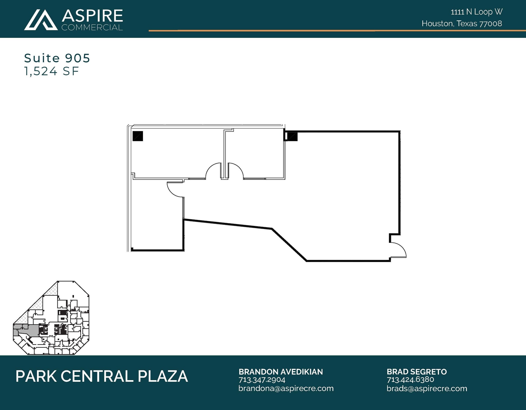1111 N Loop W, Houston, TX à louer Plan d’étage– Image 1 sur 1