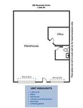 406-499 Reynolds Cir, San Jose, CA à louer Plan d’étage– Image 1 sur 1