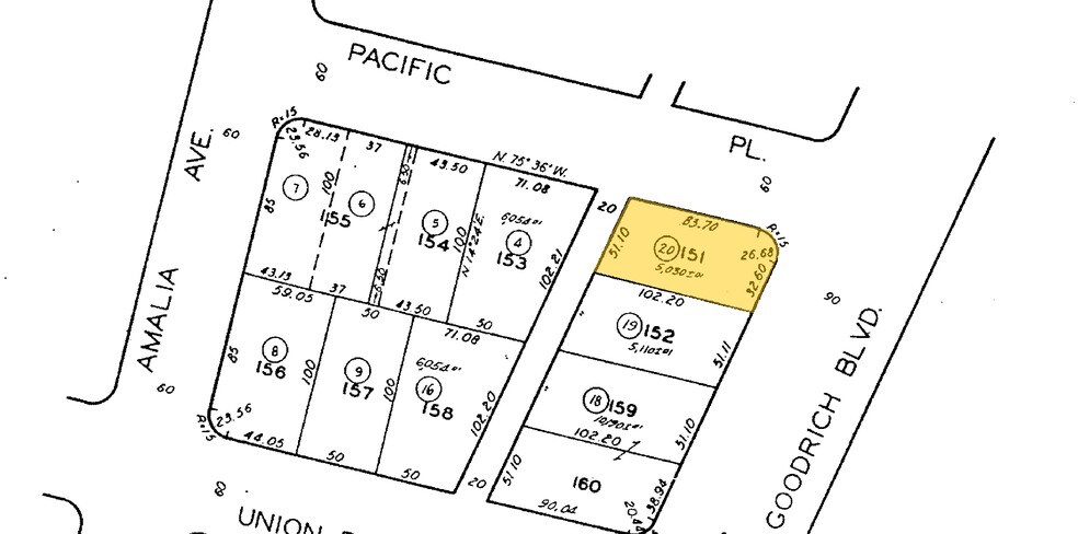 1257 Goodrich Blvd, Commerce, CA à vendre - Plan cadastral – Image 3 sur 3