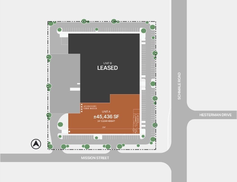 485-493 Mission St, Carol Stream, IL à louer Plan de site– Image 1 sur 1