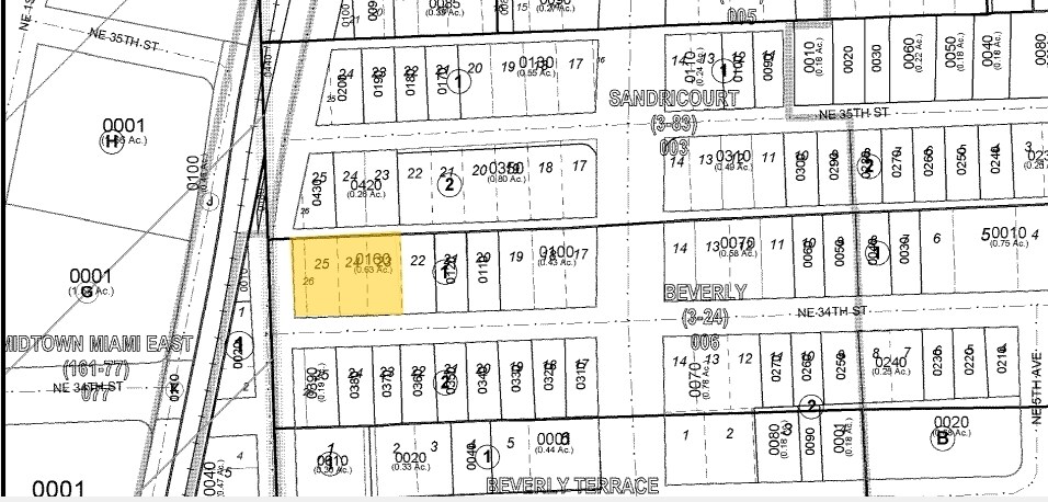 3415 NE 2nd Ave, Miami, FL à louer - Plan cadastral – Image 2 sur 3