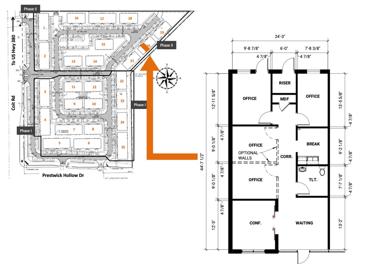 1400 N Coit Rd, McKinney, TX 75071 - Lot 2003 -  - Plan d’étage - Image 1 of 8