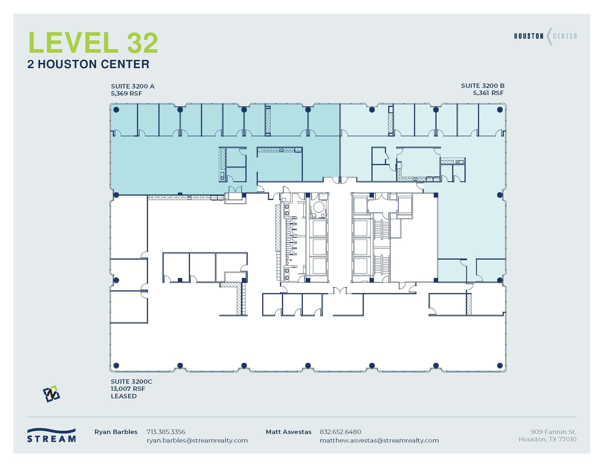 909 Fannin St, Houston, TX à louer Plan d’étage– Image 1 sur 1