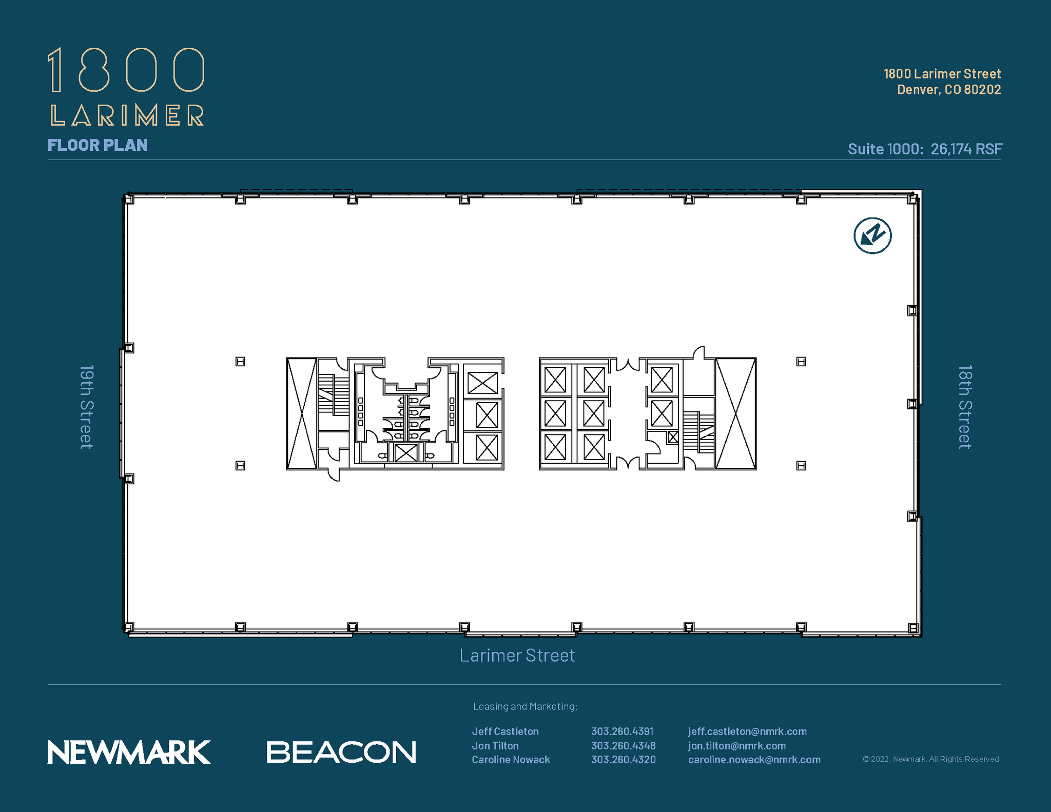 1800 Larimer St, Denver, CO à louer Plan d’étage– Image 1 sur 1