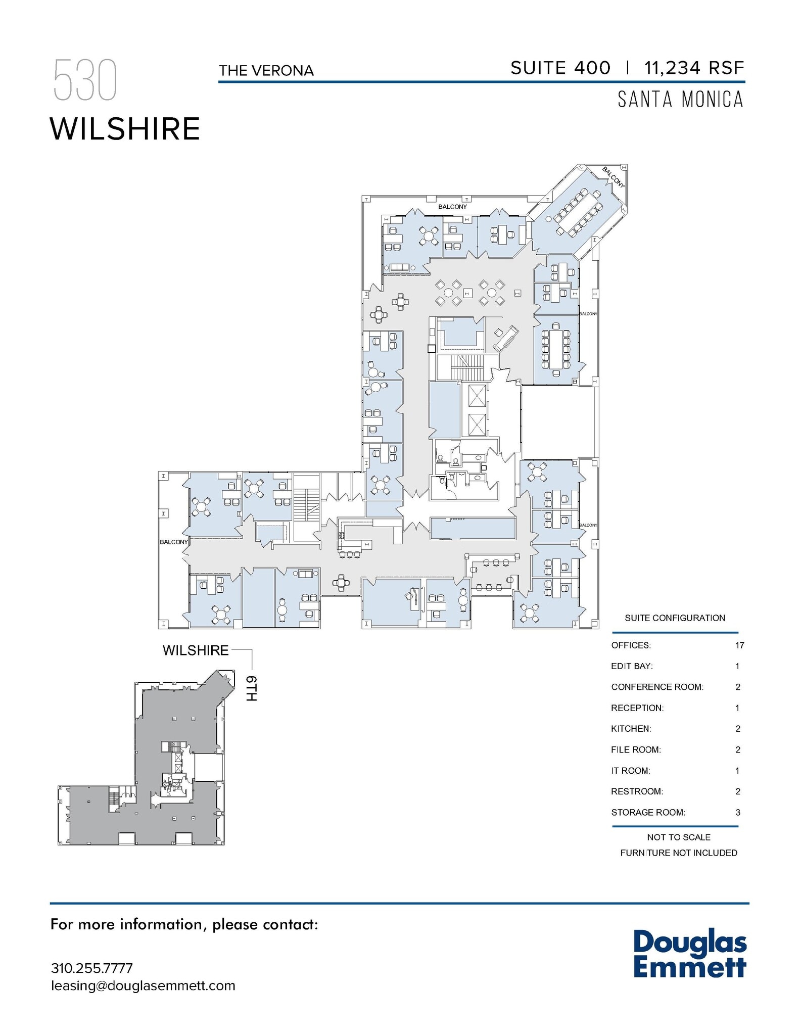 530 Wilshire Blvd, Santa Monica, CA à louer Plan d’étage– Image 1 sur 1
