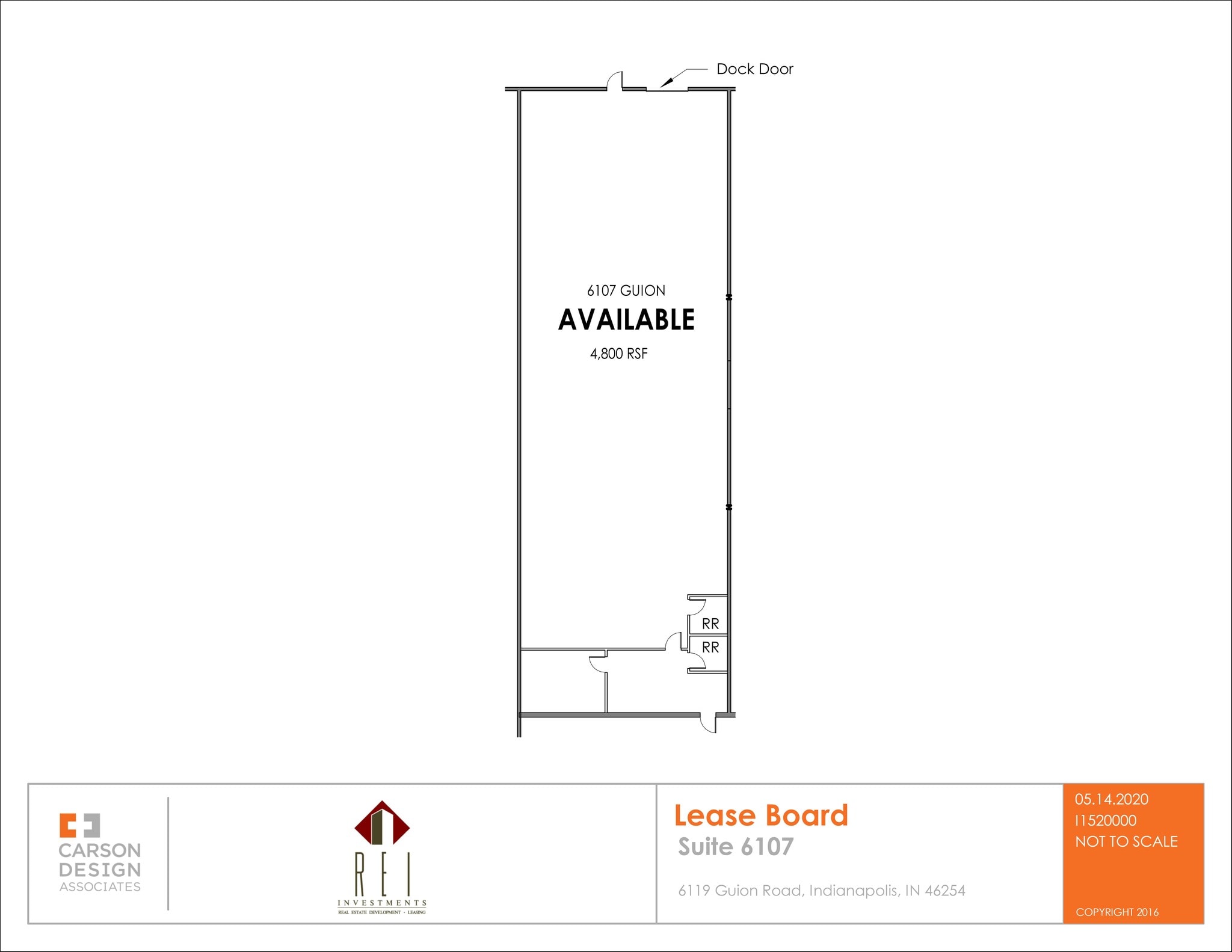 6101-6119 Guion Rd, Indianapolis, IN à louer Plan de site– Image 1 sur 1