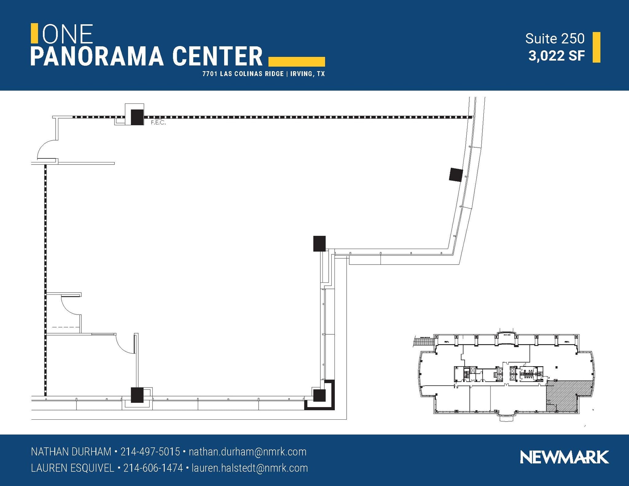 7701 Las Colinas Rdg, Irving, TX à louer Plan d’étage– Image 1 sur 1