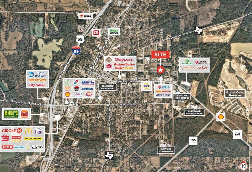 520 Easy St, Cleveland, TX à vendre - Aérien – Image 2 sur 2