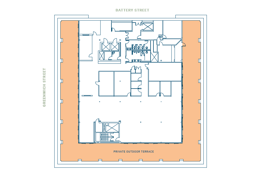 1255 Battery St, San Francisco, CA à louer Plan d’étage– Image 1 sur 1