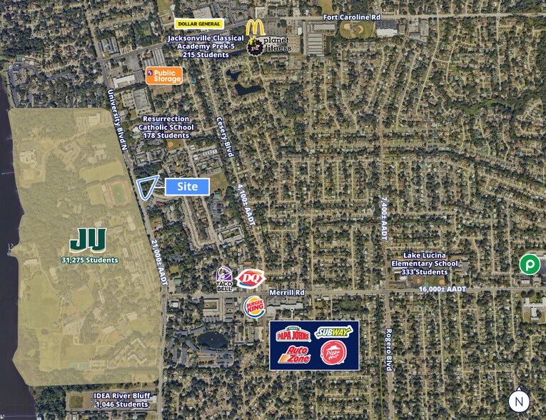 3235 University N blvd, Jacksonville, FL à vendre - Photo de l’immeuble – Image 2 sur 2