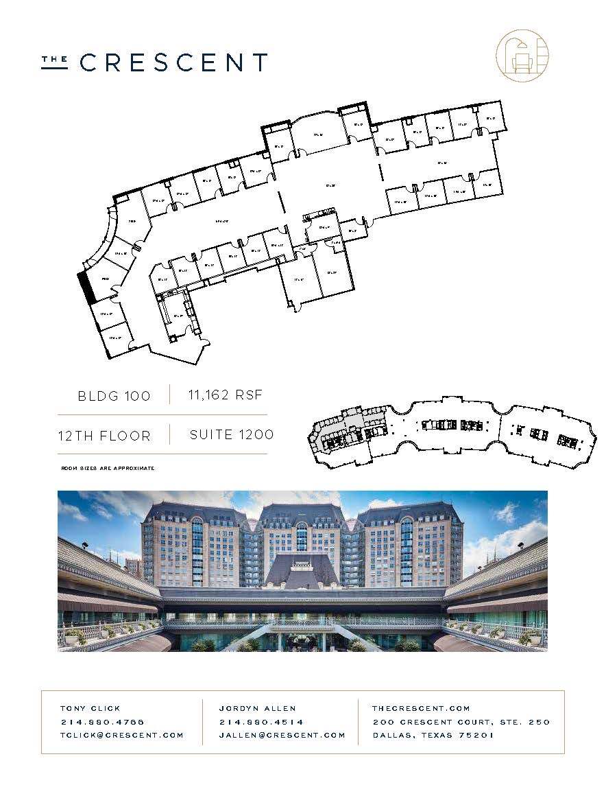 100 Crescent Ct, Dallas, TX à louer Plan d’étage– Image 1 sur 1