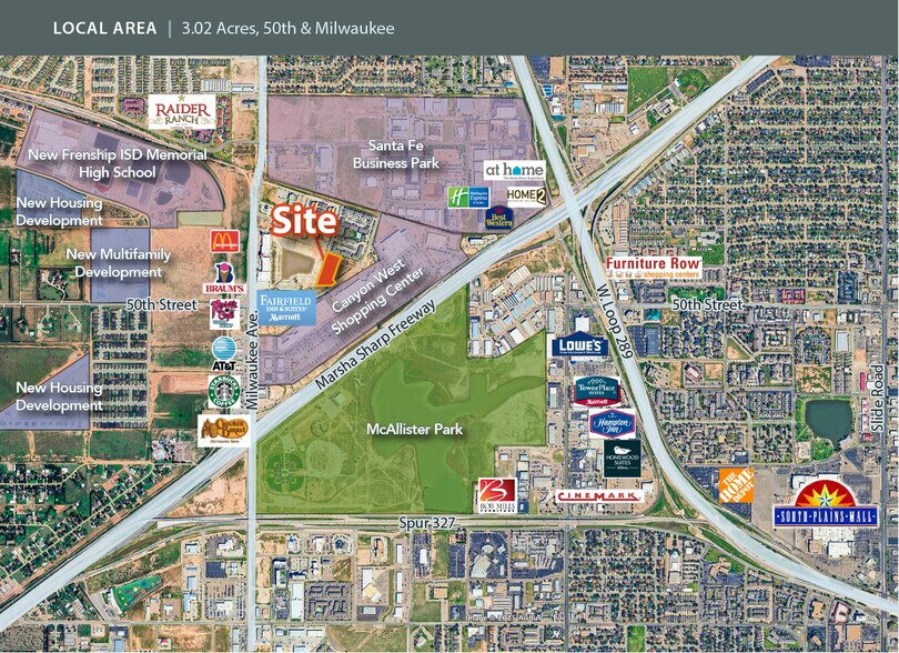 6050 50th St, Lubbock, TX à vendre - Aérien – Image 2 sur 2