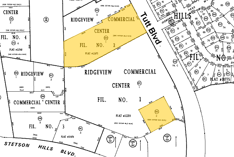 5988-5998 Stetson Hills Blvd, Colorado Springs, CO à louer - Plan cadastral – Image 2 sur 19