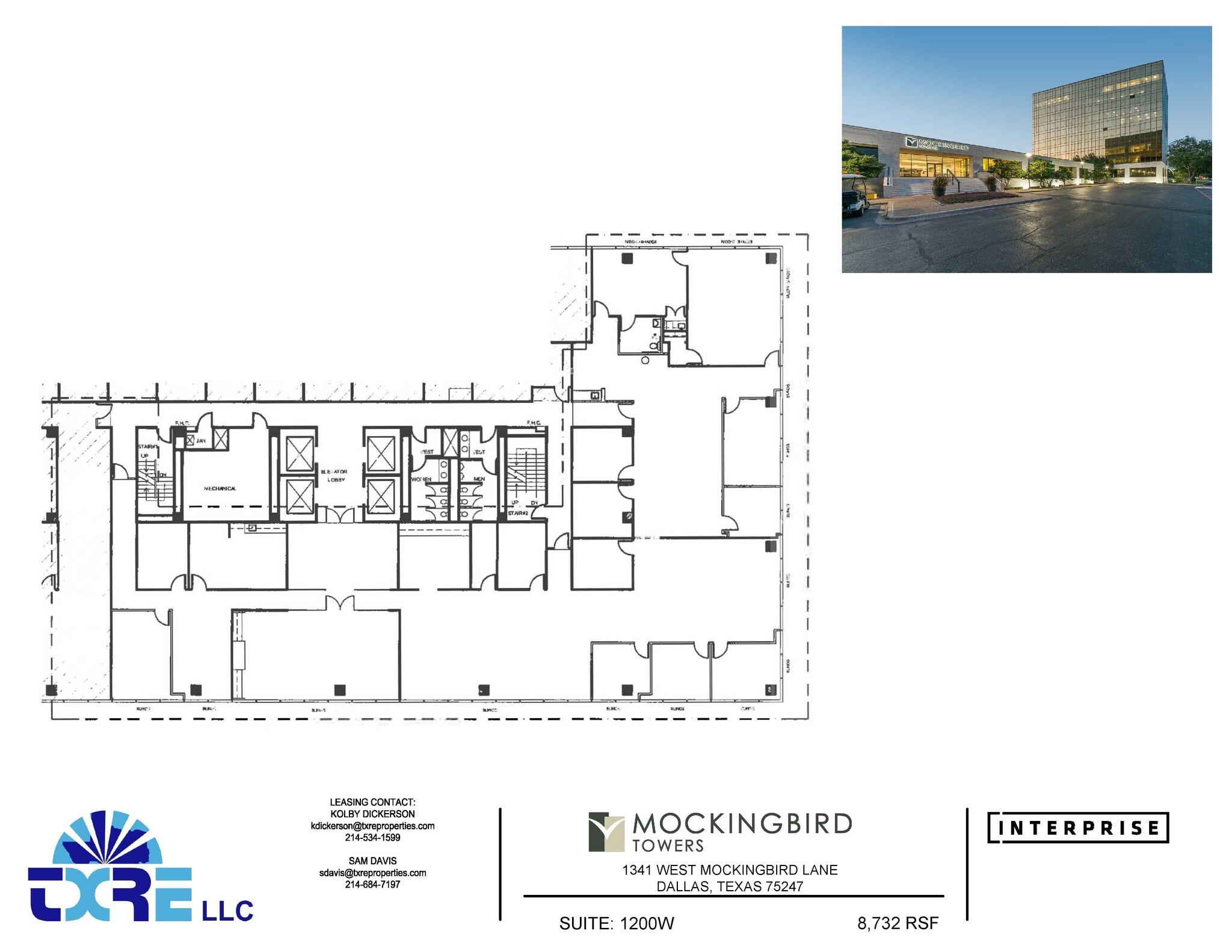 1341 W Mockingbird Ln, Dallas, TX à louer Plan d’étage– Image 1 sur 1
