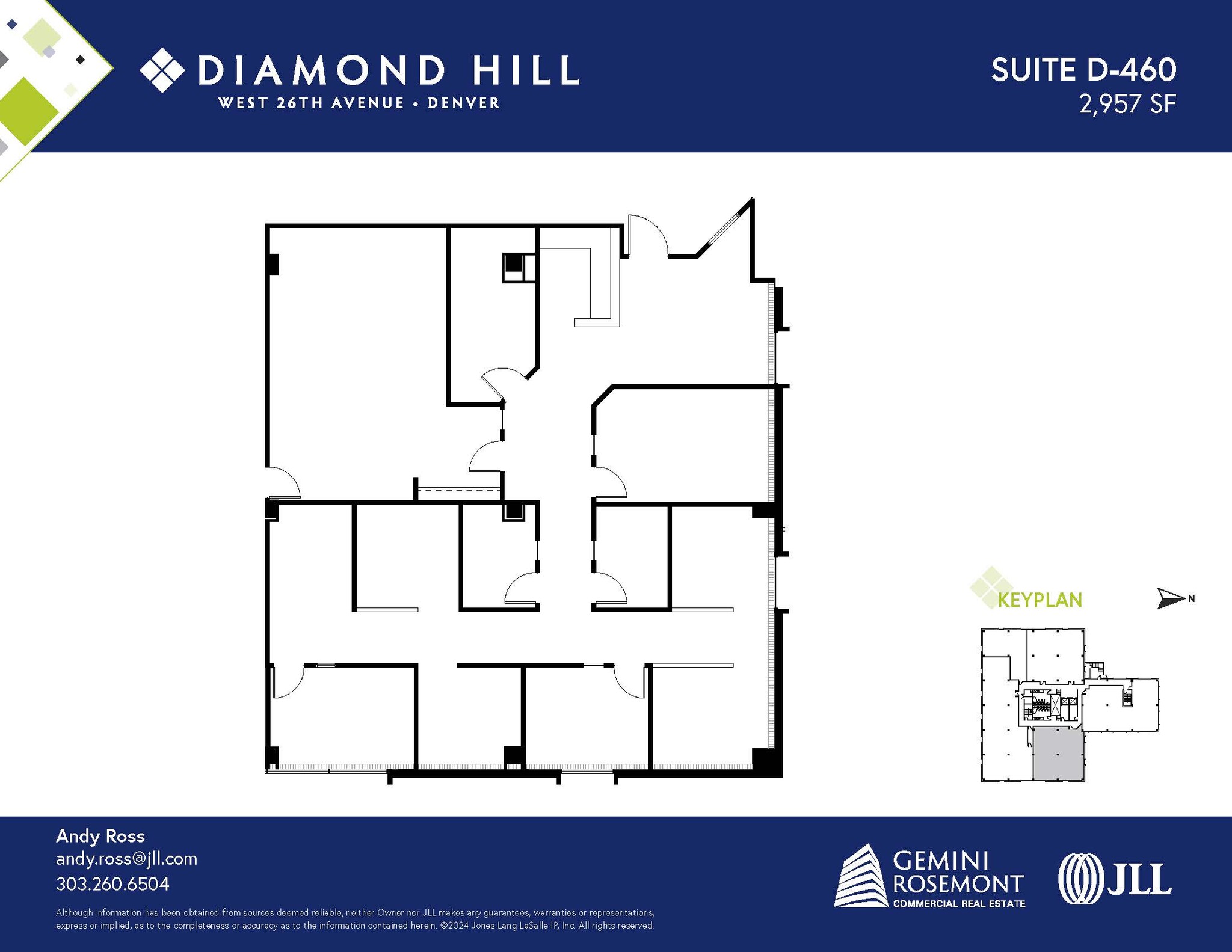 2490 W 26th Ave, Denver, CO à louer Plan d’étage– Image 1 sur 2