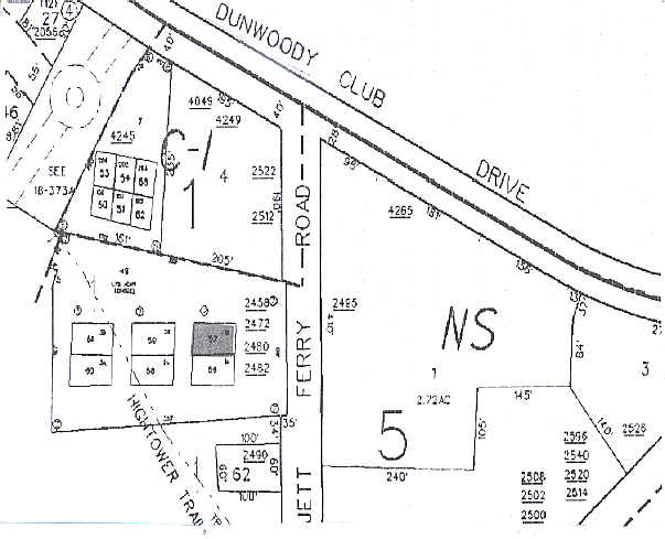 2494 Jett Ferry Rd, Dunwoody, GA à louer - Plan cadastral – Image 3 sur 3