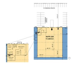 151 Regal Row, Dallas, TX à louer Plan d’étage– Image 1 sur 1