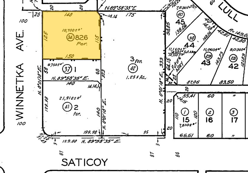 7624 Winnetka Ave, Winnetka, CA à louer - Plan cadastral – Image 2 sur 2