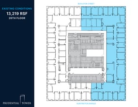 800 Boylston St, Boston, MA à louer Plan d’étage– Image 1 sur 1