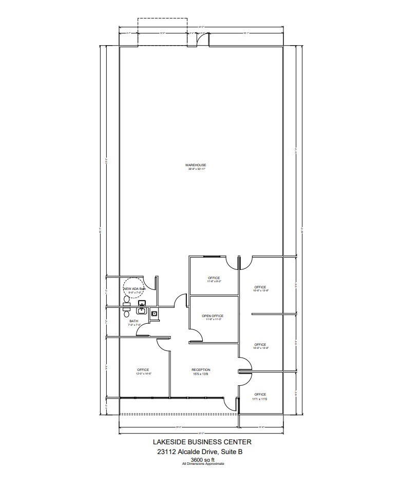 23042 Alcalde Dr, Laguna Hills, CA à louer Plan d’étage– Image 1 sur 1