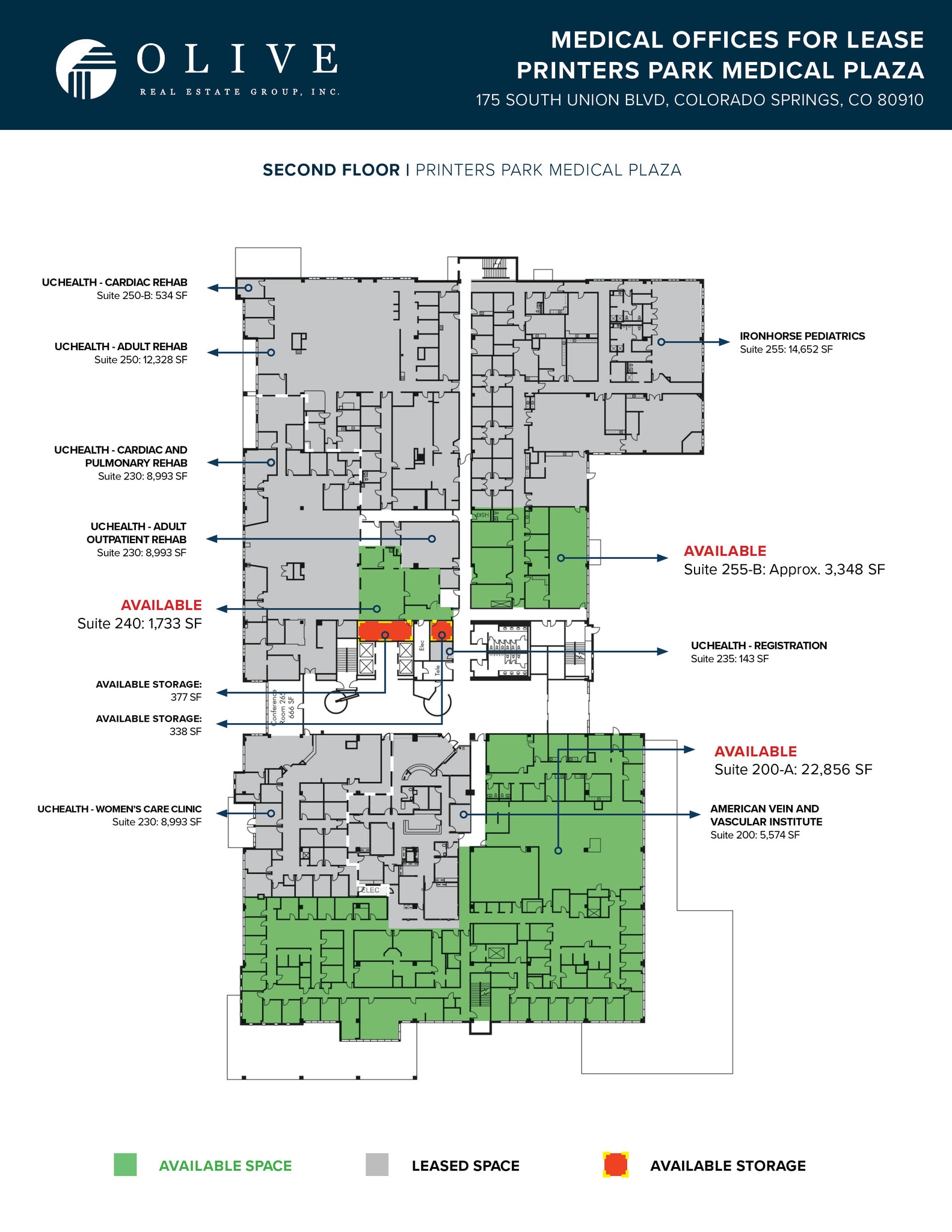 175 S Union Blvd, Colorado Springs, CO à louer Plan d’étage– Image 1 sur 1