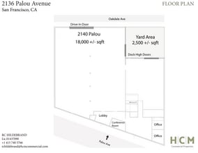 2136-2140 Palou Ave, San Francisco, CA à vendre Plan d’étage– Image 1 sur 1