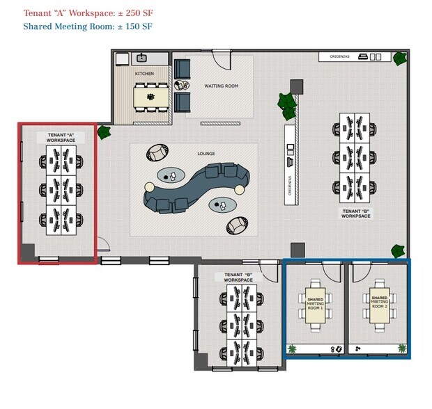 355 Alhambra Cir, Coral Gables, FL à louer - Plan d’étage – Image 2 sur 14