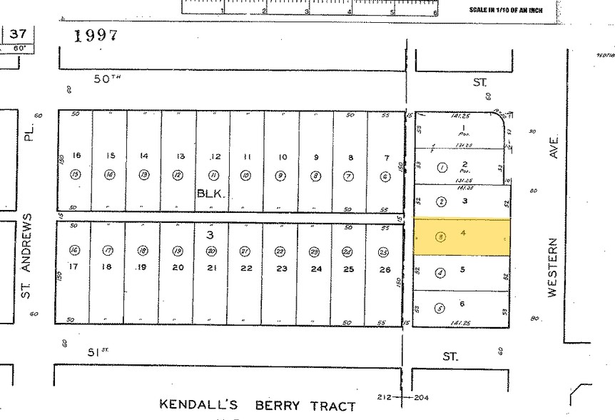 5017 S Western Ave, Los Angeles, CA à louer - Plan cadastral – Image 3 sur 52