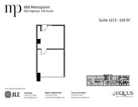 600 Highway 169 S, Saint Louis Park, MN à louer Plan d’étage– Image 1 sur 1
