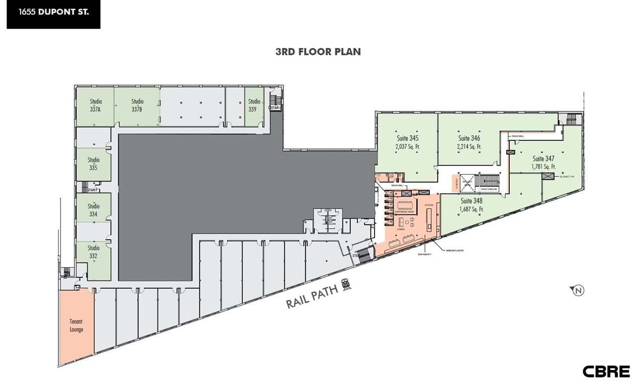 1655 Dupont St, Toronto, ON à louer Plan d’étage– Image 1 sur 1