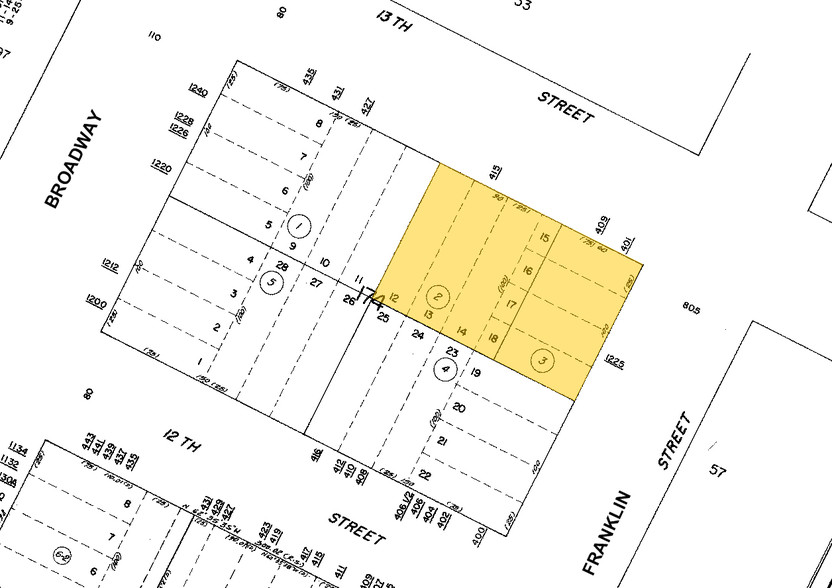 409 13th St, Oakland, CA à louer - Plan cadastral – Image 2 sur 9