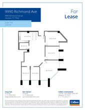 9990 Richmond Ave, Houston, TX à louer Plan d’étage– Image 1 sur 1