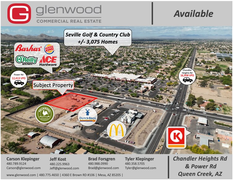 Power & Chandler Heights Rd, Queen Creek, AZ à vendre - Photo de l’immeuble – Image 1 sur 2