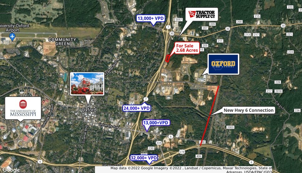 Ed Perry Blvd, Oxford, MS à vendre - Photo principale – Image 2 sur 3