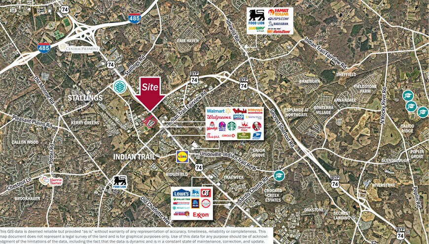 Indian Trail - Fairview Rd, Indian Trail, NC à vendre - Aérien – Image 2 sur 2