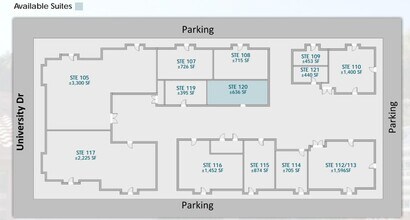 2135 E University Dr, Mesa, AZ à louer Plan d’étage– Image 1 sur 1