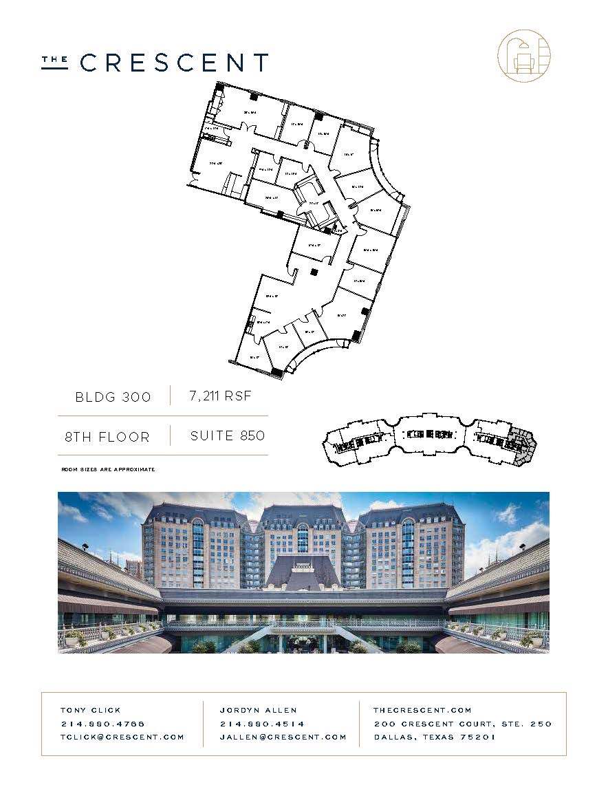 100 Crescent Ct, Dallas, TX à louer Plan d’étage– Image 1 sur 1