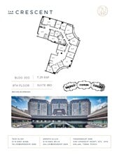 100 Crescent Ct, Dallas, TX à louer Plan d’étage– Image 1 sur 1