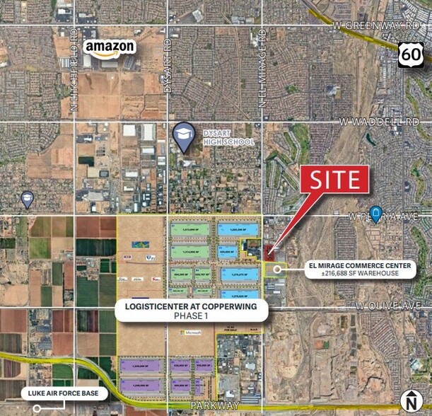10075 N El Mirage Rd, El Mirage, AZ à vendre - Aérien – Image 2 sur 3