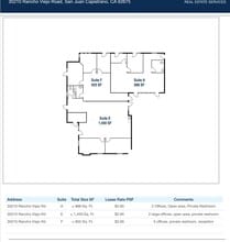 30210 Rancho Viejo Rd, San Juan Capistrano, CA à louer Plan d’étage– Image 1 sur 1