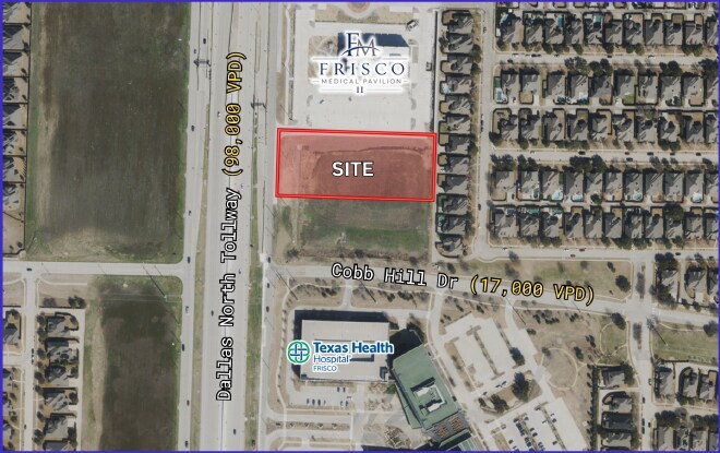 NE Dallas Pky & Cobb Hill Dr, Frisco, TX à vendre Photo de l’immeuble– Image 1 sur 3