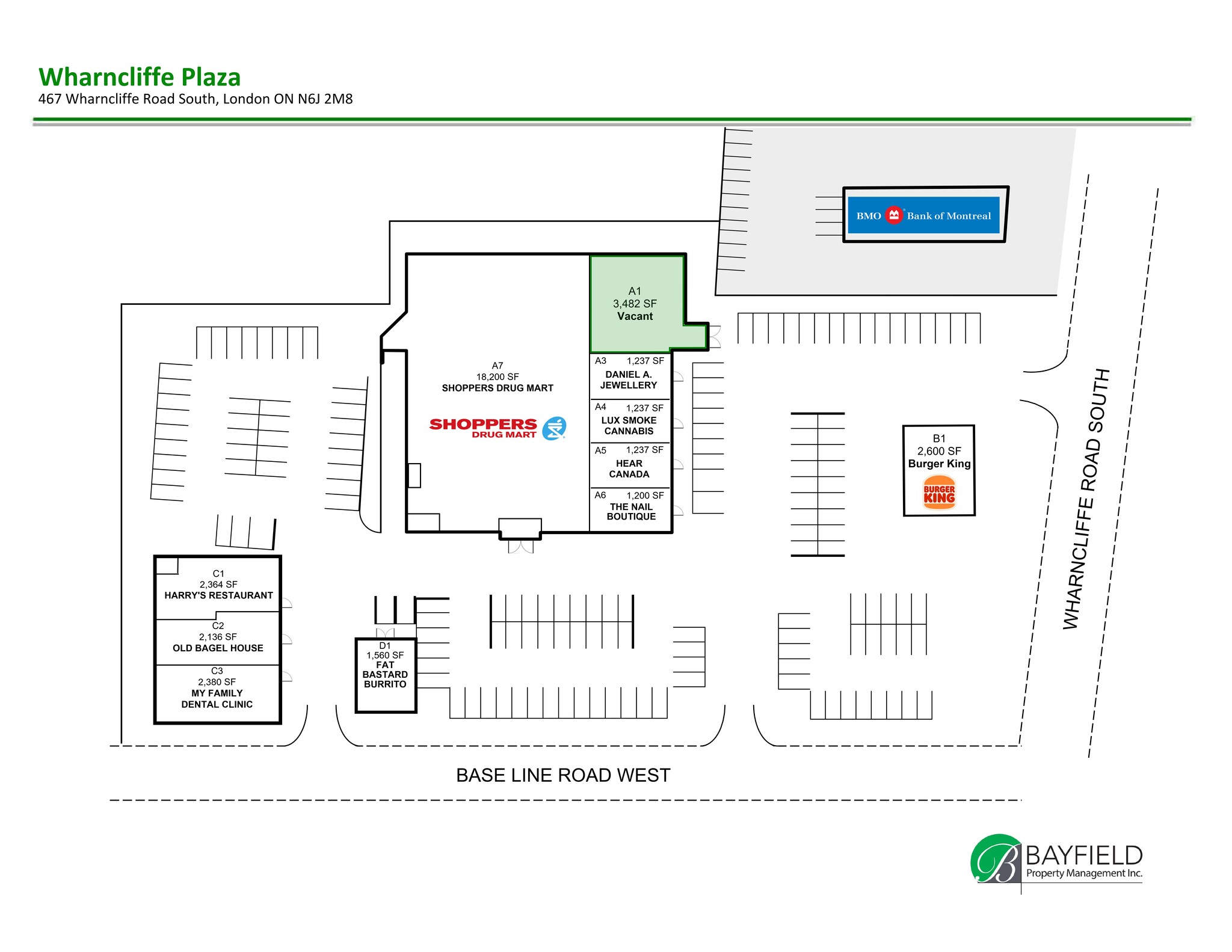 467 Wharncliffe Rd S, London, ON à louer Plan de site– Image 1 sur 1