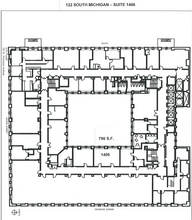 122 S Michigan Ave, Chicago, IL à louer Plan d’étage– Image 1 sur 1