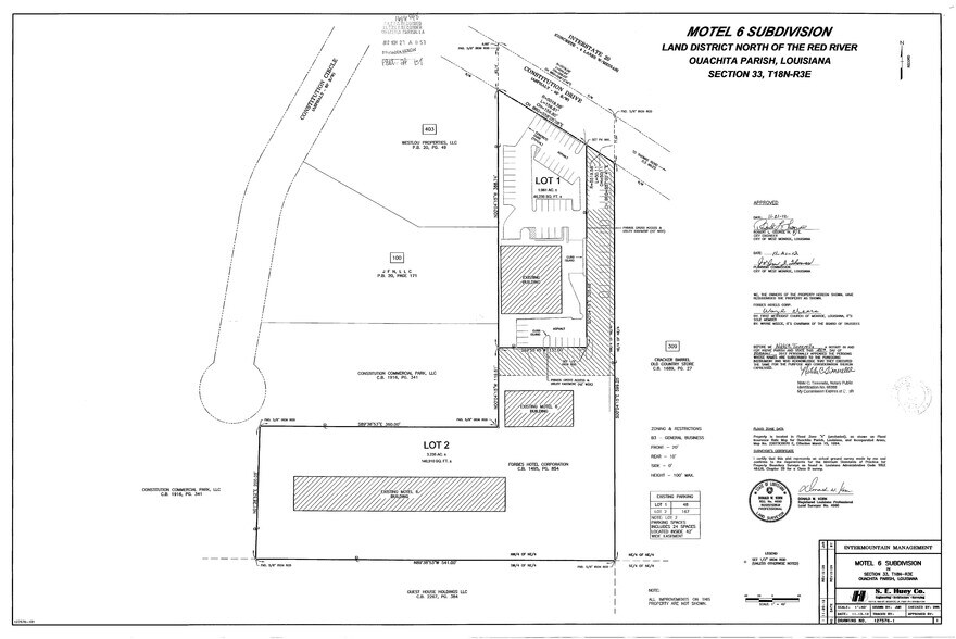 399 Constitution Dr, West Monroe, LA à vendre - Plan cadastral – Image 3 sur 4
