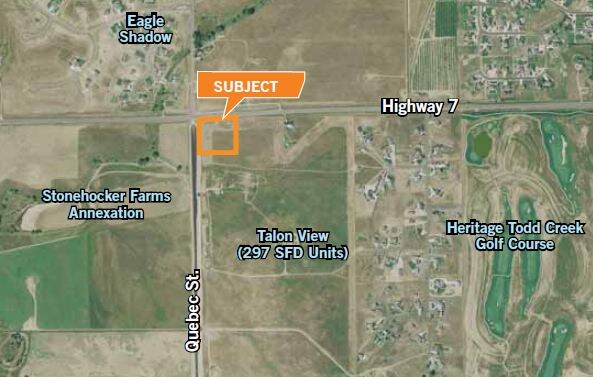 Up to 20 AC at Hwy 7 & Quebec St portefeuille de 2 biens à vendre sur LoopNet.fr - Aérien – Image 3 sur 3
