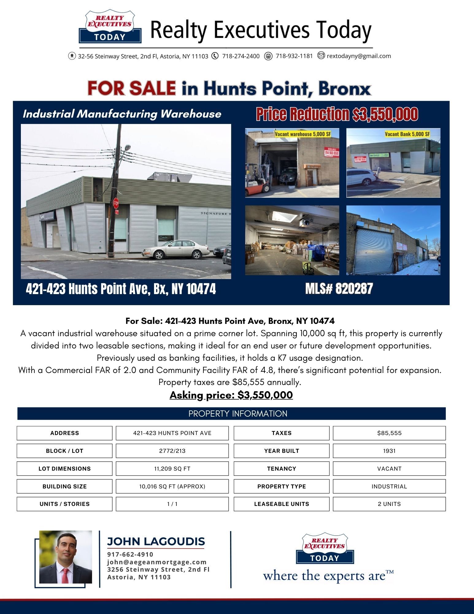 421 Hunts Point Ave, Bronx, NY à vendre Photo de l’immeuble– Image 1 sur 11