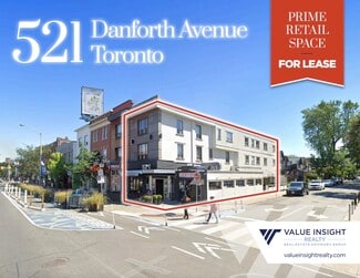 Plus de détails pour 521 Danforth Ave, Toronto, ON - Local commercial à louer