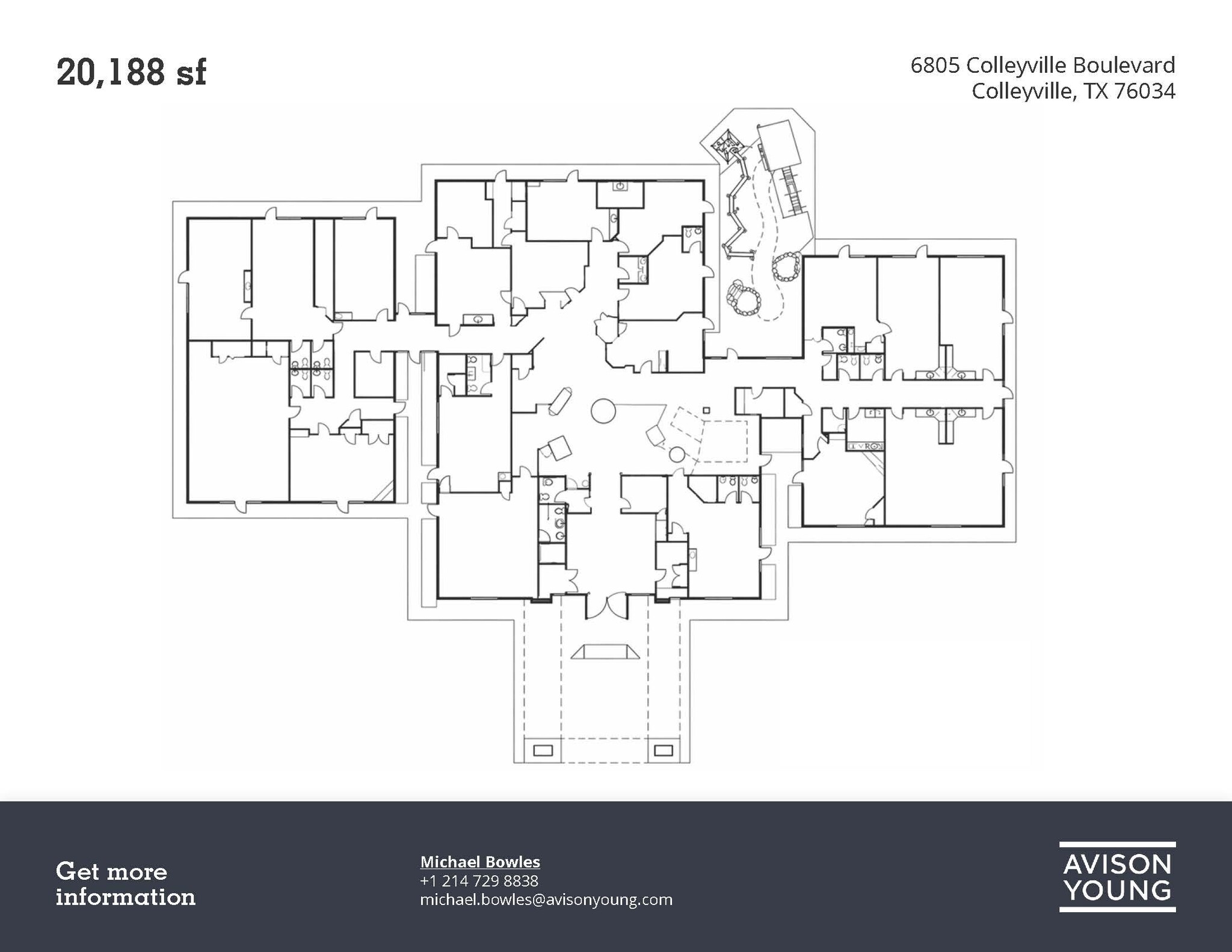 6805 Colleyville Blvd, Colleyville, TX à louer Plan d’étage– Image 1 sur 2