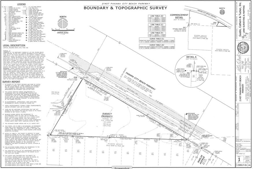 21405 Panama City Beach Pky, Panama City Beach, FL à louer - Plan cadastral – Image 3 sur 3