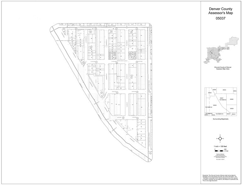 1050 Bannock St, Denver, CO à louer - Plan cadastral – Image 2 sur 2